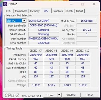 DDR5-5600 SO-DIMM RAM do notebooku 32GB /2x16/ Samsung - 3