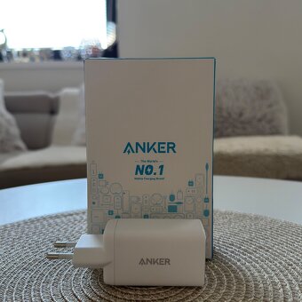 Anker 65W nabíjačka 2x USB-C, 1x USB-A - 3