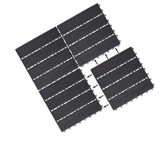 WPC dlaždice 30x30cm klasická antracit sada 11 ks - 3