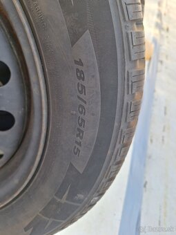 Sada zimných kolies 185/65R15 na plechových diskoch - 3