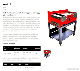 VOSKOVAČKA ICEBERG WAX H1 S KOVOVÝM PODSTAVCOM - 3