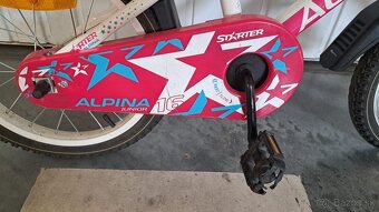 Predám detský dievčenský bicykel zn. ALPINA veľkosť 16 - 3