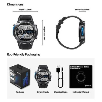 Smart hodinky Zeblaze Stratos 2 Ultra - 3