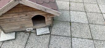 Predám drevenú búdu pre psa - rozmery v obrázku - 3