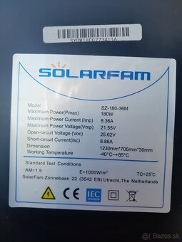 Solárny panel 12V 180 watt - 3