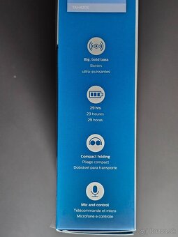 Bezdrôtové slúchadlá PHILIPS H4205BK nové - 3