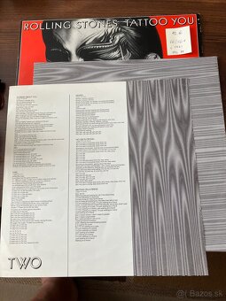 Predám LP ROLLING STONES - TATOO YOU c 1981 - 3
