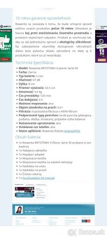 Predám robotický vysávač s mopom Rowenta x- plorer série 50 - 3