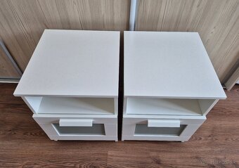 Nočný stolík biely - 2ks (IKEA BRIMNES) - 3