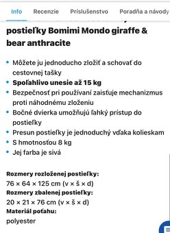 Cestovná postieľka - 3