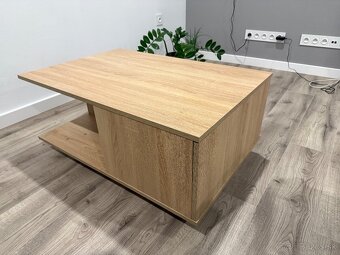 Konferenčný stolík - dub sonoma - 3