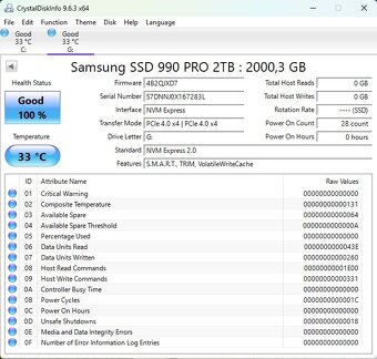 Samsung 990 PRO 2TB, M.2 2280, NVME - 3