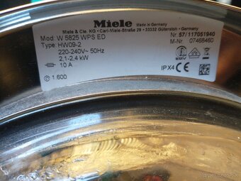 Predam nerezovu pracku miele w5825 WPS - 3