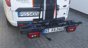 Nosič bicyklov na ťažné – MFT na 3 bicykle, 80 kg, sklopný, - 3