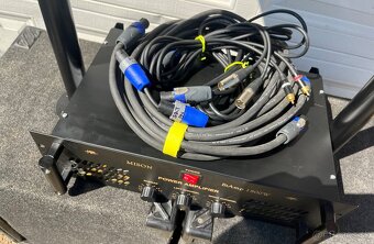 4-KANÁLOVÉ OZVUČENIE 1800W pre mobilných DJ"s, kapely, klub - 3