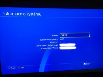 Playstation 4 Pro 1TB + 1x ovládač + 1x hra + káble - 3