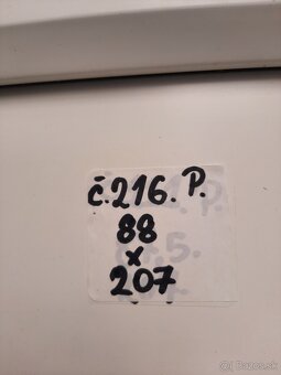 Plastové dvere Č. 216. P - 3