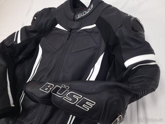 Buse Assen pánska kožená moto kombinéza čierna 56 2XL - 3