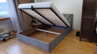 Predám posteľ s matracom a úložným priestorom 160x200 - 3