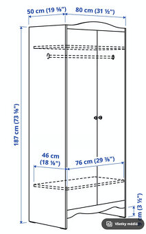 Šatníkova skriňa Smagora IKEA - 3
