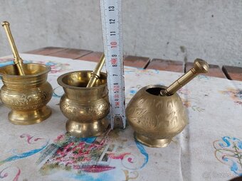 Mosadzné mažiare 15€ kus - 3