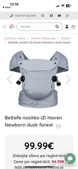 BeSafe nosítko iZi Haven Newborn dusk forest - 3