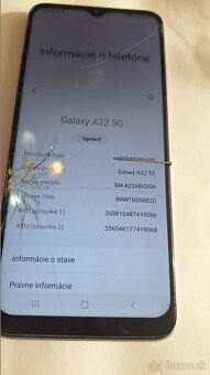 Samsung galaxy A22 G5 4/64GB android 13 na diely - 3