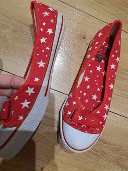Balerínky červené  veľkosť  38 - 3