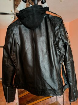 Dámska  MOTO bunda z prírodnej kože - 3