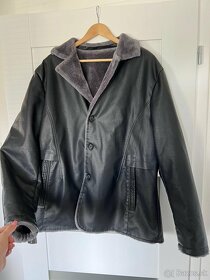 Pánsky kožený kabát XXL - 3