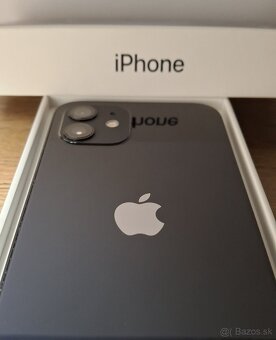 Iphone 12 Black TOP PONUKA, NOVÁ BAT.100% - 3