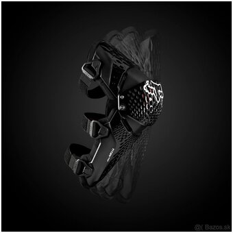 FOX chrániče kolien TITAN PRO D3O black - 3