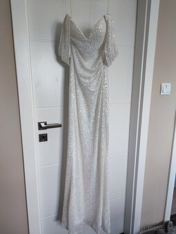 Biele spoločenské / popolnočné šaty - 3