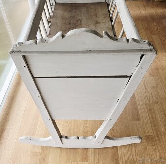 predám starú drevenú kolísku, retro - 3