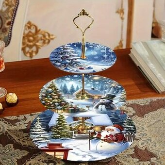 Tanierová 3 poschodová súprava darček NOVE - 3