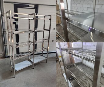 Nerezový regál s policami - 3