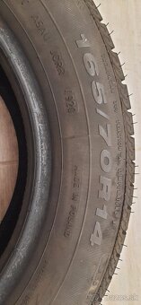 Predam 4ks letné  pneumatiky 165/70R14 značky  FULDA - 3