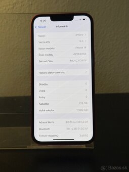 Predám Apple iPhone 14 128GB RED minimálne Známky používania - 3