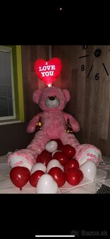 Veľký plyšový medveď 200 cm, ružový - 3