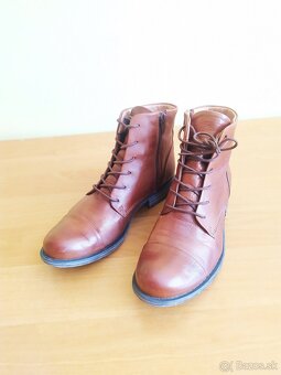 Hnedé kožené členkové topánky Anna Field, veľkosť 38 - 3