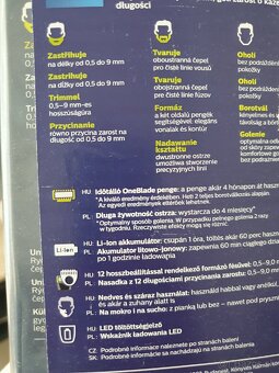 Predám nové strojčeky originál Philips OneBlade - 3