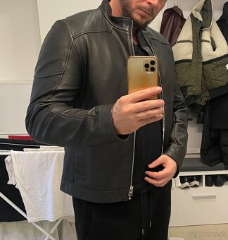 Kožená bunda HUGO BOSS - L , 100 eur - 3