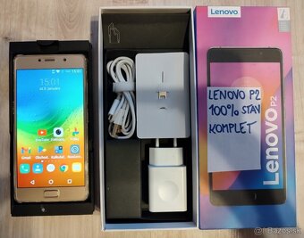 LENOVO P2 Gold / zlatý, 4/32 GB, Dual Sim, 8-jadro, ako nový - 3