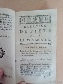 Kniha Exercice De Pete pour La Communion 1777 - 3