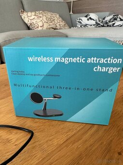 Bezdrôtová nabíjačka (NOVÁ) pre telefón a smart hodinky - 3