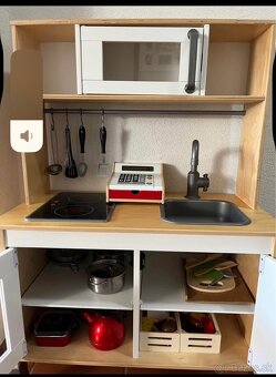 Ikea detska kuchynka na hranie, breza, + prislusenstvo - 3