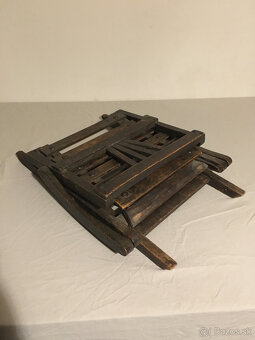 Retro Detska Mini Stolicka - Skladacia - 3