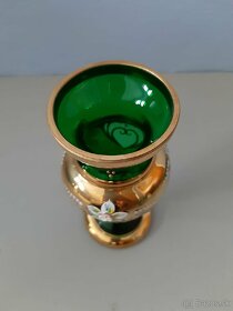 Zelená váza z oloveného skla - 3
