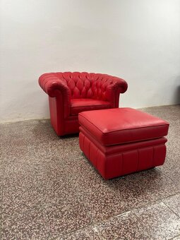 CHESTERFIELD ŠTÝL,KOŽENÁ SEDAČKA - 3