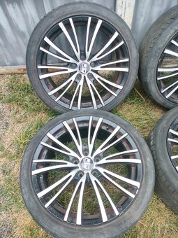 4ks alu disky orig. MSW 5x112 R18 pneu 225/40 r18 na sezonu - 3